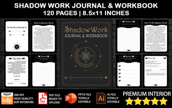 Download Shadow Work Journal Workbook Interior - Workbook Collection