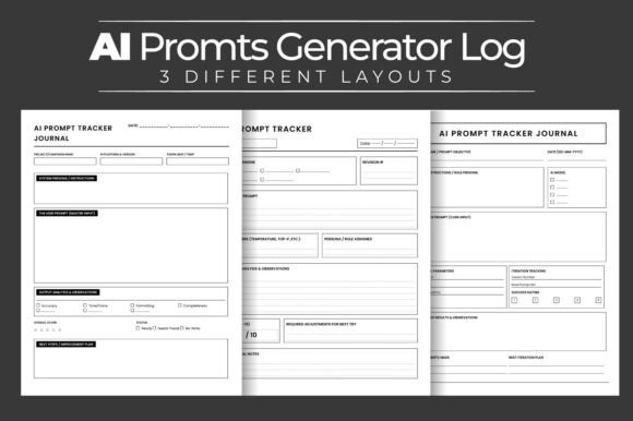 Download AI Prompt Tracker Log Book Interior PDF - Pdf Collection