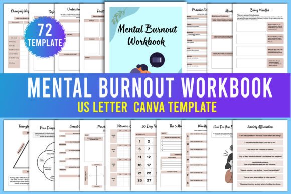 Download Mental Burnout Workbook Canva Templates - Workbook Collection