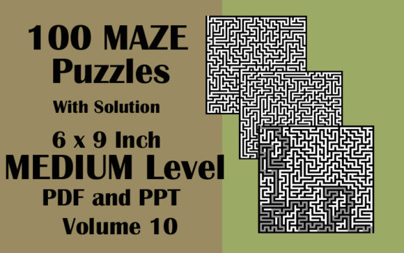 Download 100 Maze Puzzle Medium 6x9 PDF PPTX V 10 - Pdf Collection