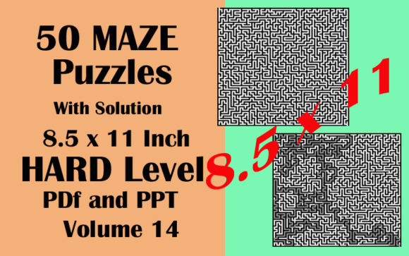 Download 50 Maze Puzzle HARD Level PDF PPTX V14 - Pdf Collection