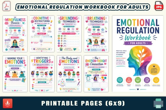 Download Emotional Regulation Workbook for Adults - Workbook Collection