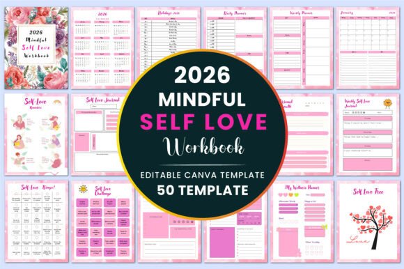 Download 2026 Mindful Self Love Workbook/Interior - Workbook Collection